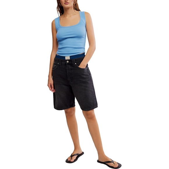 Free People Hummingbird Stretch Cotton Top | Women’s Fitted Casual Tee - Picture 2 of 8